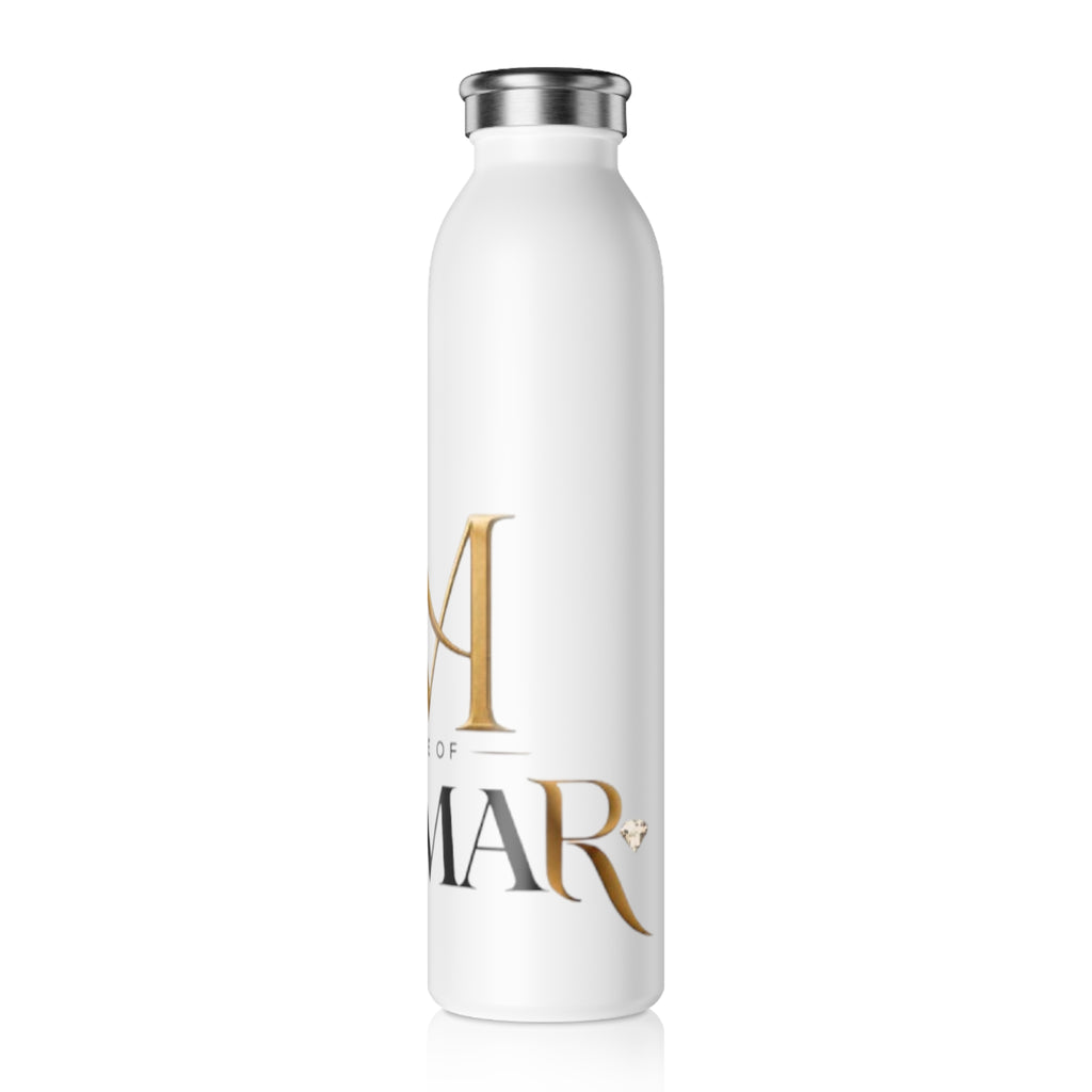 Slim Stainless Water Bottle — House of Reuma Gold Monogram