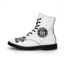 Fur-Lined Leather Boots – "House of Reumar" Embroidered Winter Combat Boots