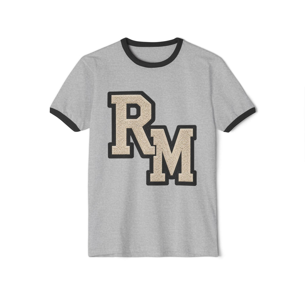 Reumar Gold Monogram Ringer T-Shirt — Vintage Racing Night Back Print
