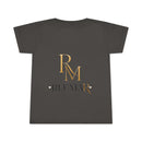 Toddler T-Shirt with Gold Monogram RM | Personalized Kids Tee