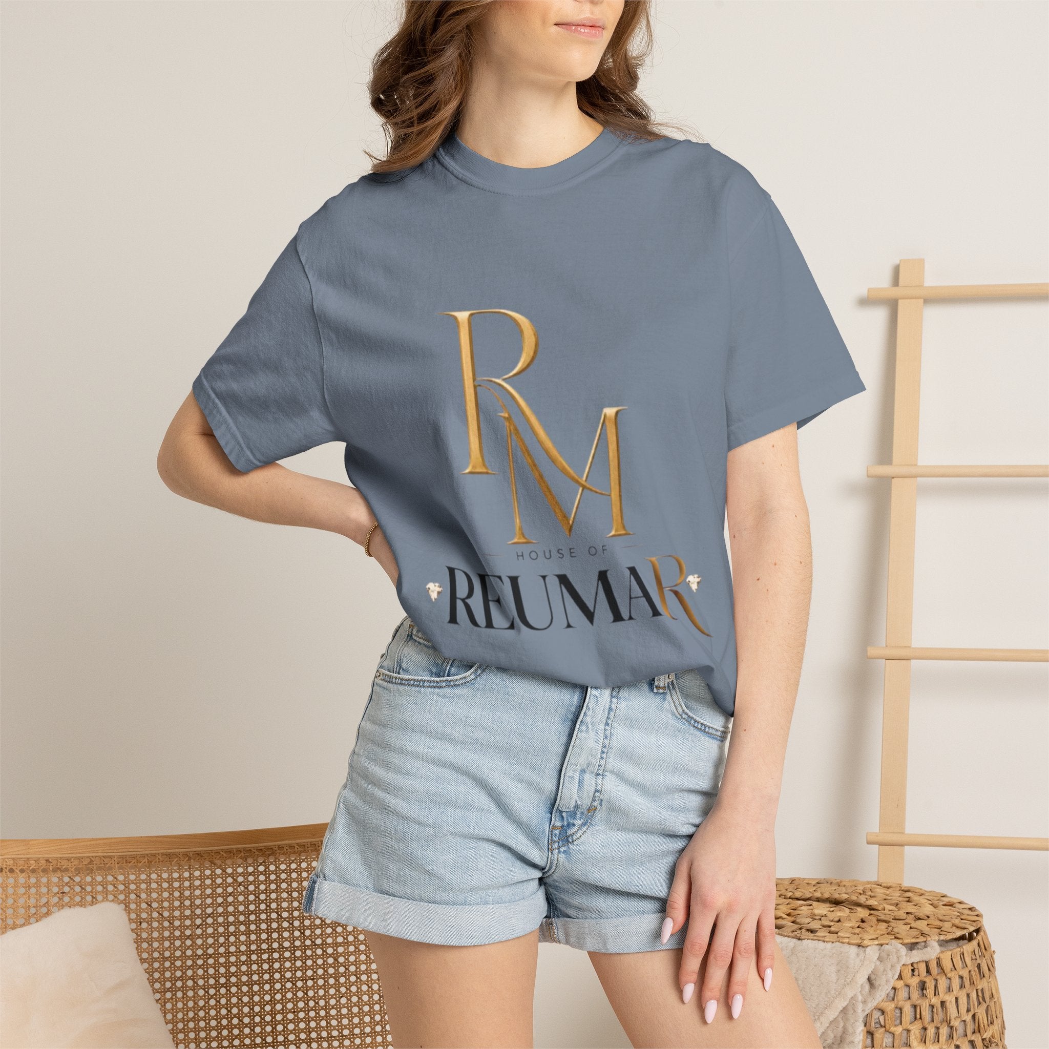 Refined Logo T-Shirt — "House of Reumar" Luxury Graphic Tee