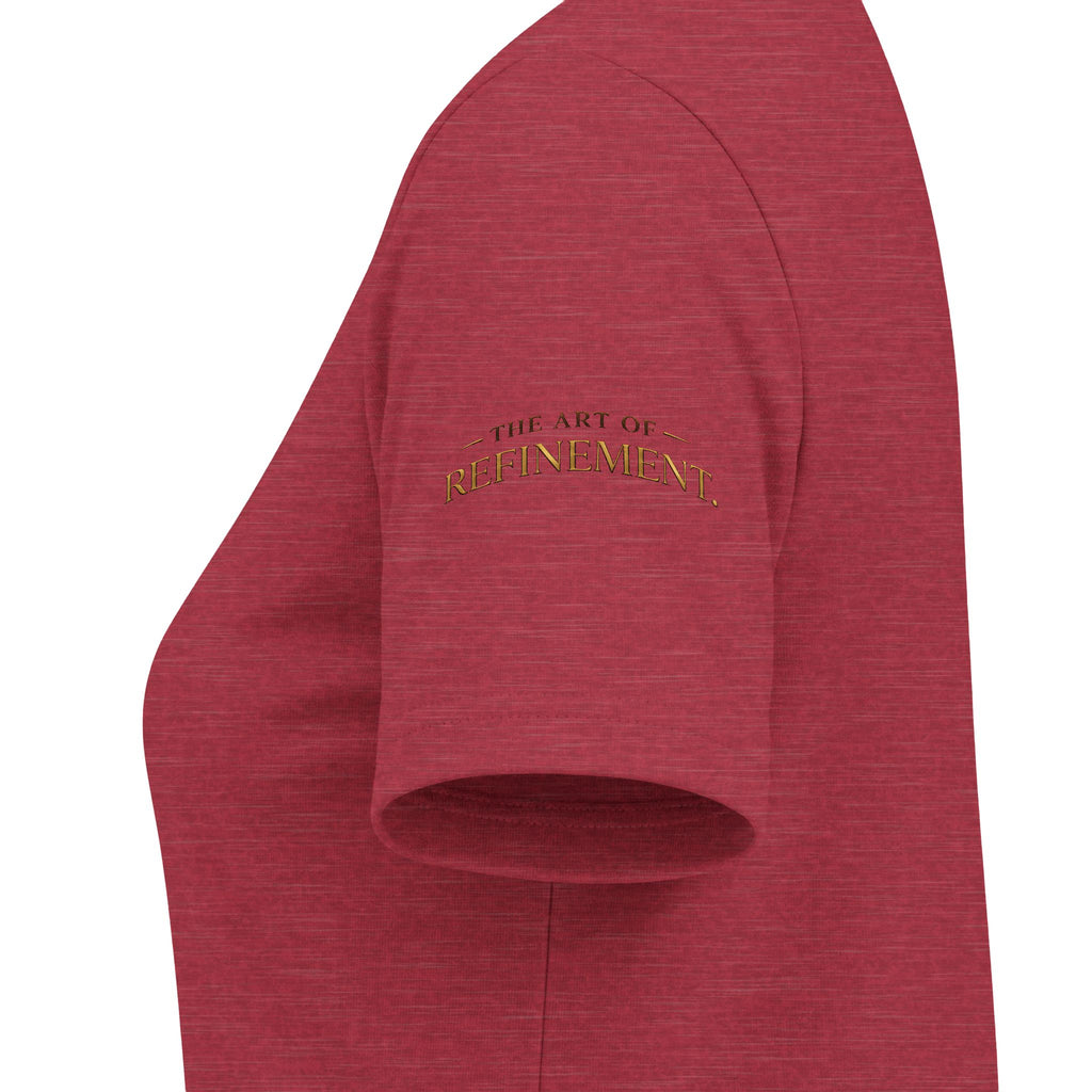 Women's V-Neck Tee — 'Reumar' Gold Monogram Logo