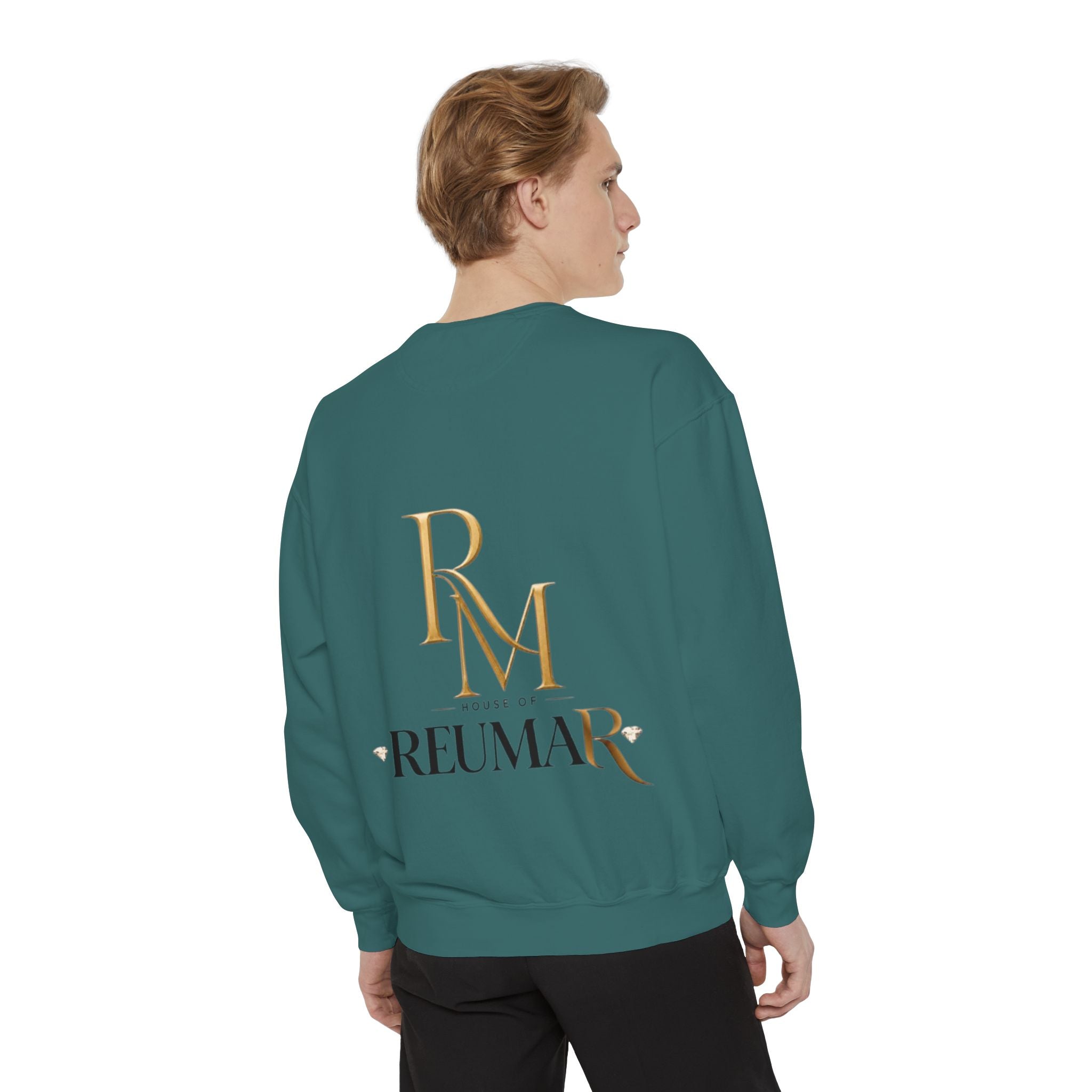 Refinement Logo Sweatshirt — "The Art of Refinement" Garment-Dyed Crewneck