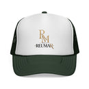 Reumar Gold Monogram Trucker Cap