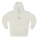 Minimalist Gold Monogram Hoodie — 'RM' Chest Logo Fleece Pullover