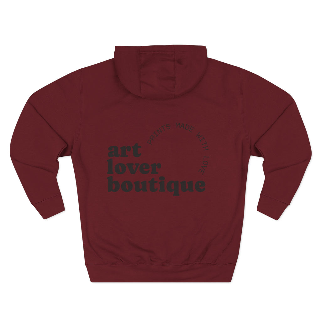 Art Lover Boutique Fleece Hoodie – 'House of Reumar' Designer Logo Pullover