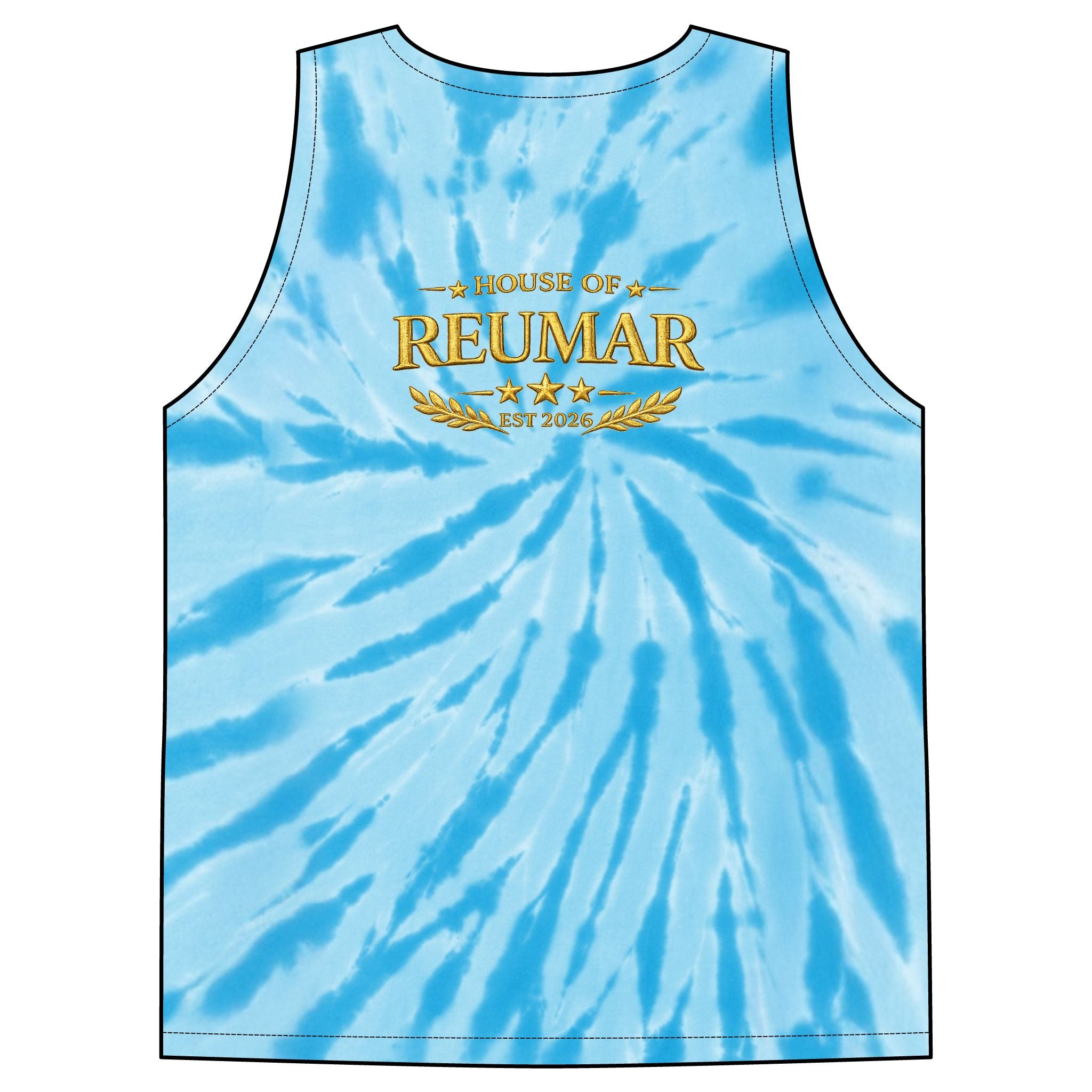 Tie-Dye Tank Top — "Endless Love" Graphic Spiral Vest