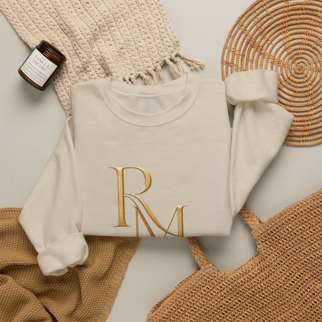Crewneck Sweatshirt – Reumar Luxury Logo & "The Art of Refinement"