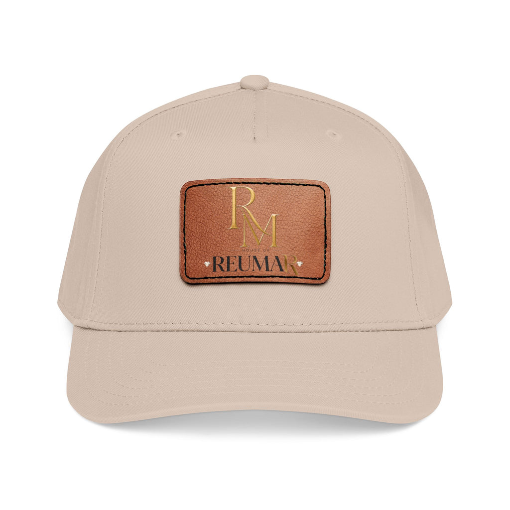 Leather Patch Baseball Cap - Monogram RM Reumay