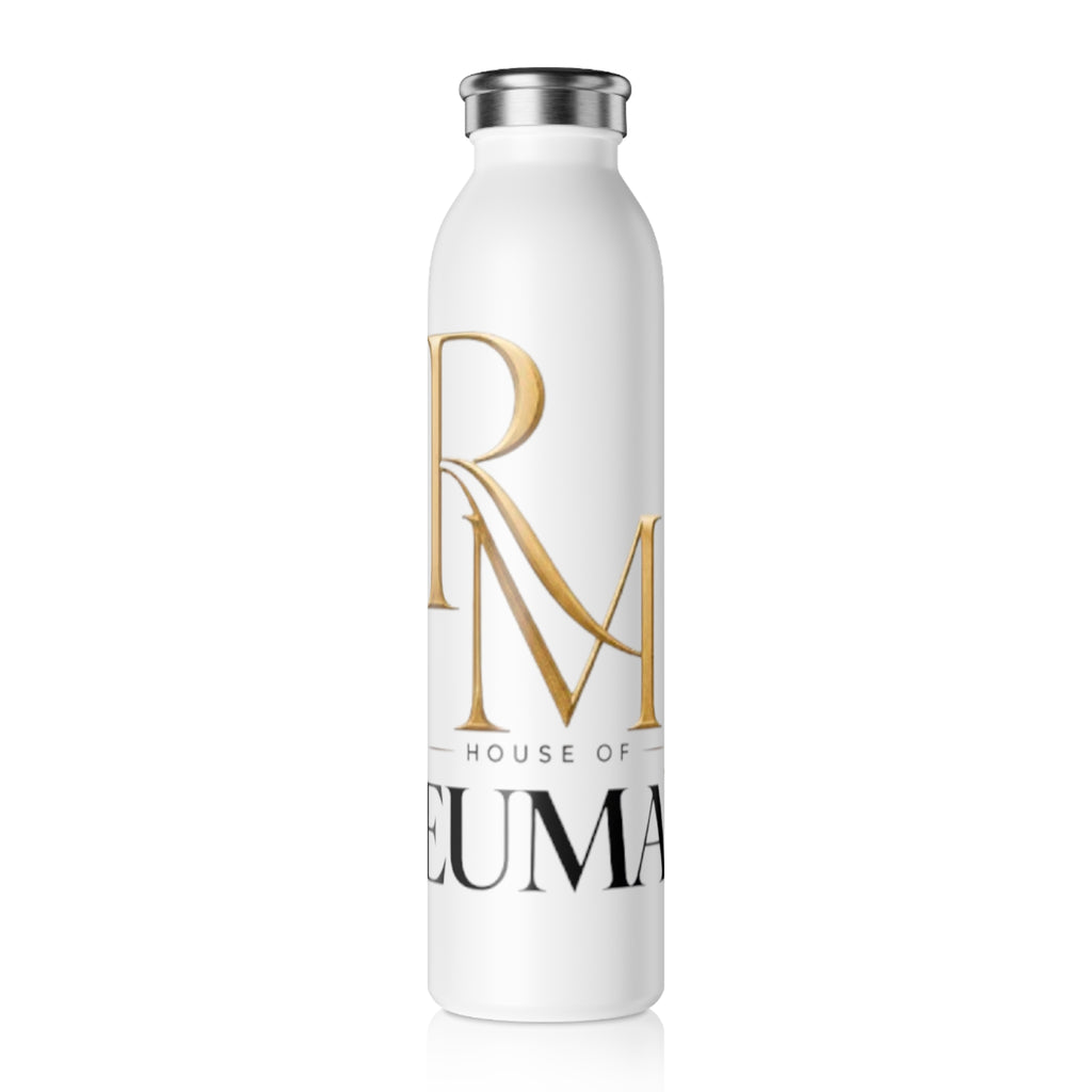 Slim Stainless Water Bottle — House of Reuma Gold Monogram
