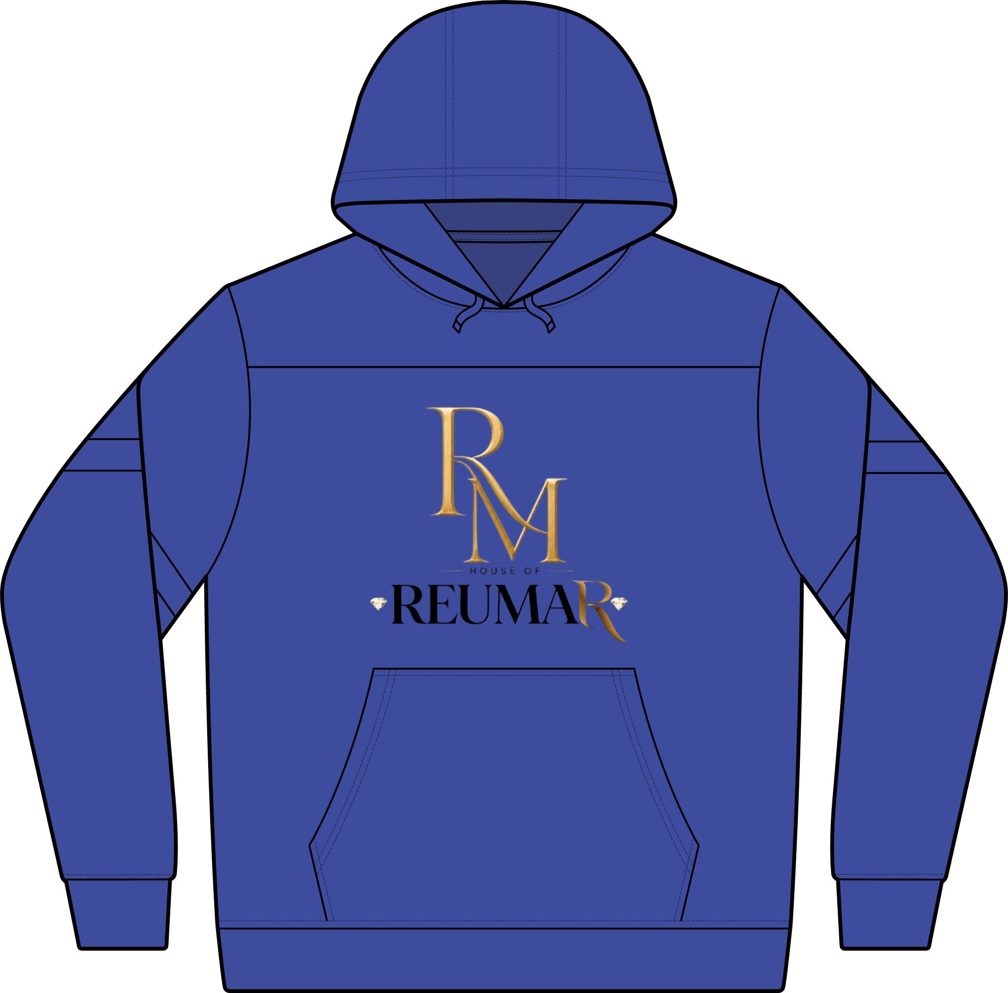 Gold Monogram RM "REUMAR" Hoodie