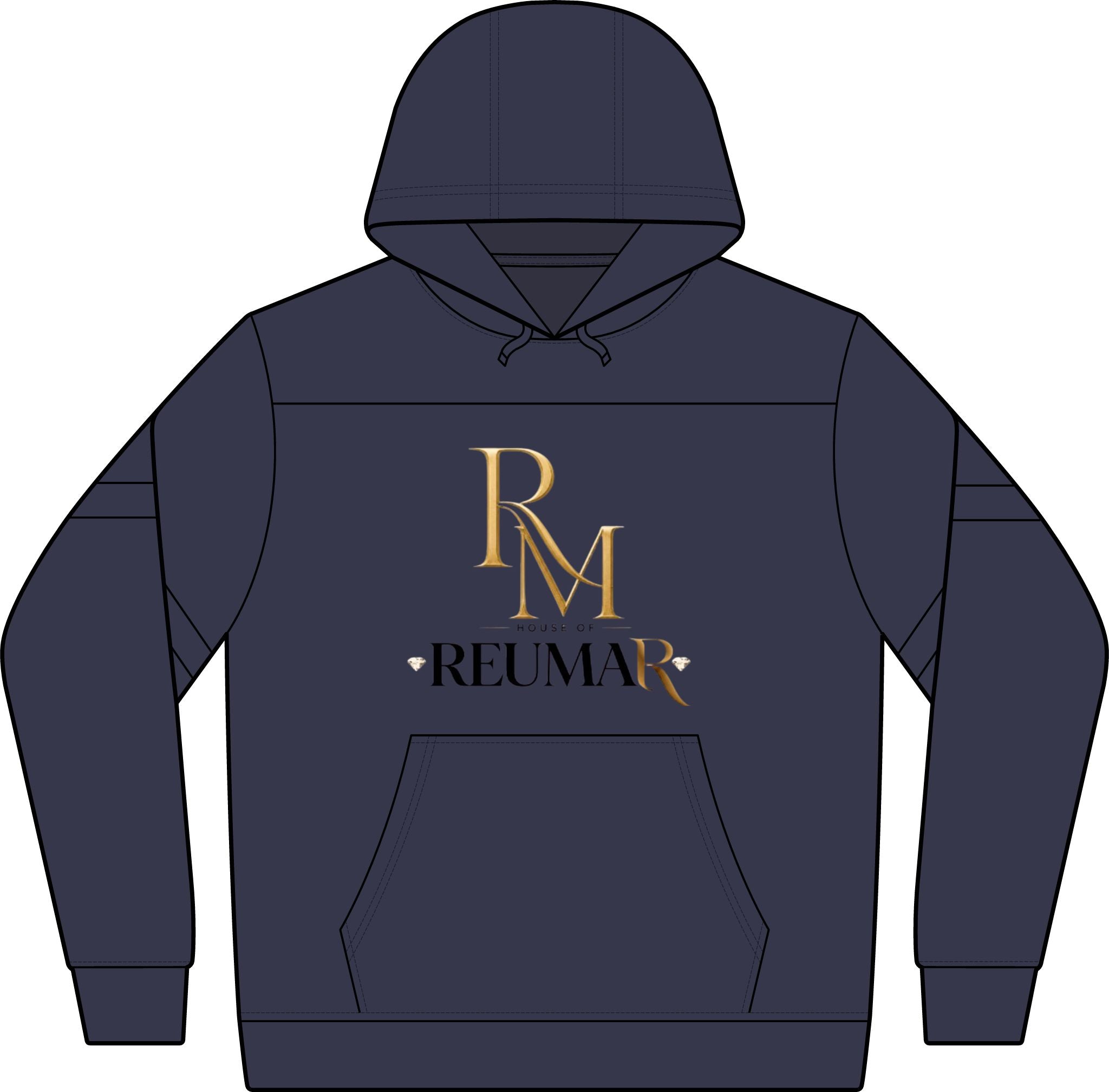 Gold Monogram RM "REUMAR" Hoodie