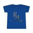 Toddler T-Shirt with Gold Monogram RM | Personalized Kids Tee