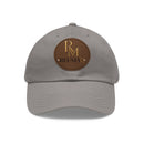 Leather Patch Dad Hat — Embossed RM REUMAN Logo Baseball Cap