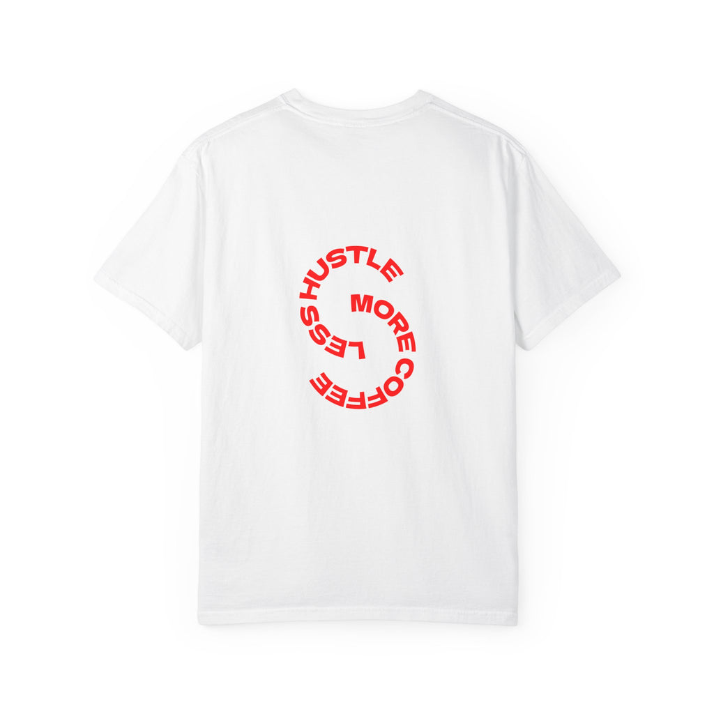 Reumar Logo T-Shirt — 'House of Reumar' Front Crest & 'More Coffee Less Hustle' Back Graphic
