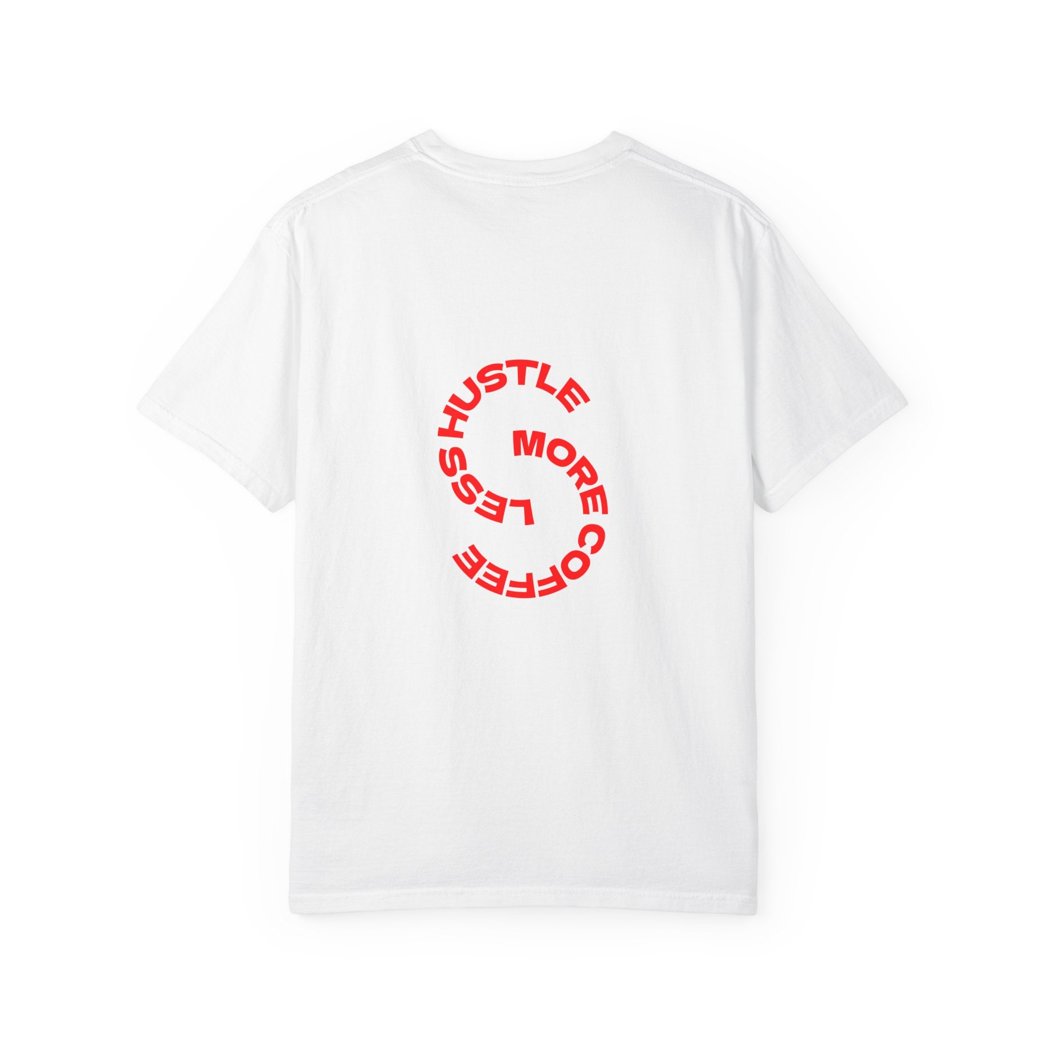 Reumar Logo T-Shirt — 'House of Reumar' Front Crest & 'More Coffee Less Hustle' Back Graphic