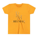 Youth Tee - Reumar Gold Monogram Front & 'art lover boutique' Back