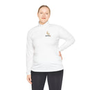 Quarter-Zip Pullover — Gold 'RM Reumar' Logo Embroidered Sweatshirt