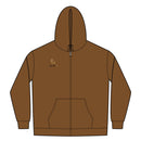 Thermal-Lined Full-Zip Hoodie — Embroidered RM Logo, Heavyweight Workwear
