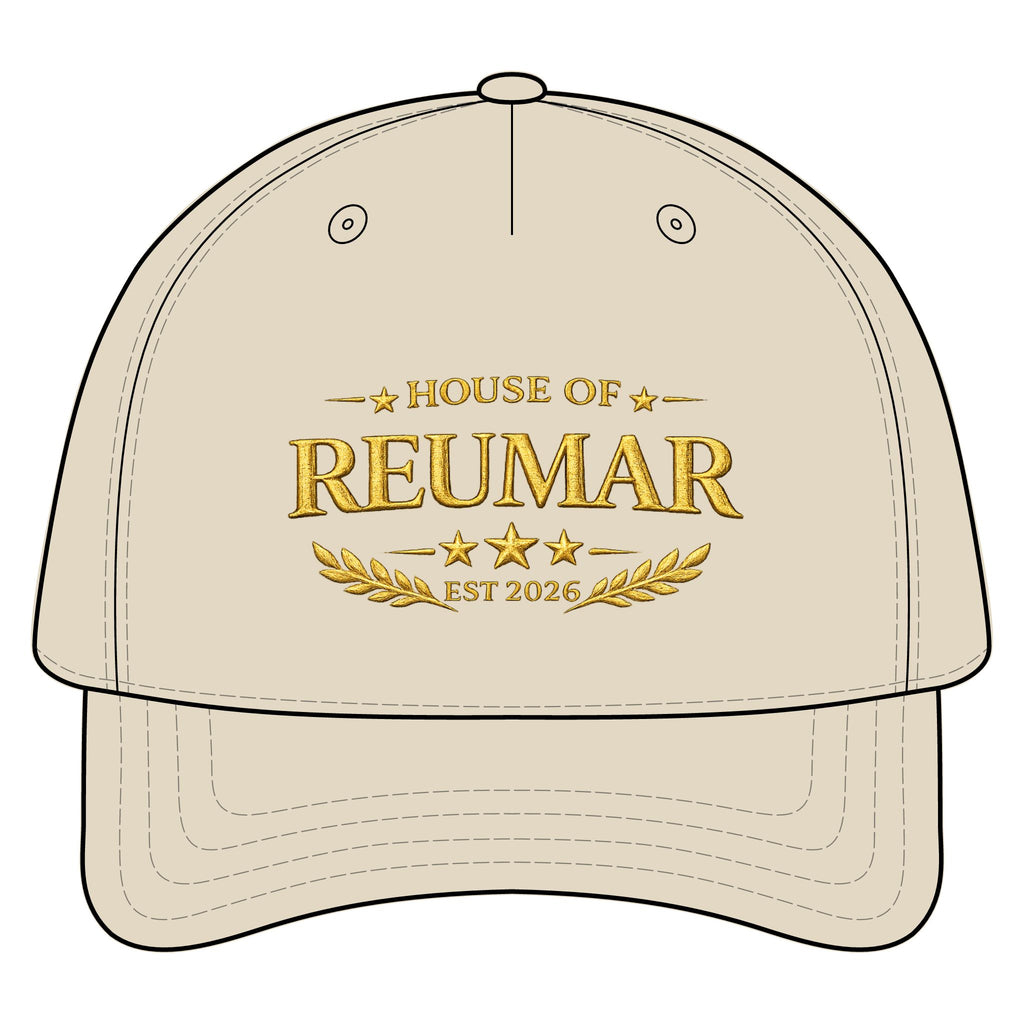 House of Reumar Embroidered Baseball Cap — Established 2026 Vintage Crest