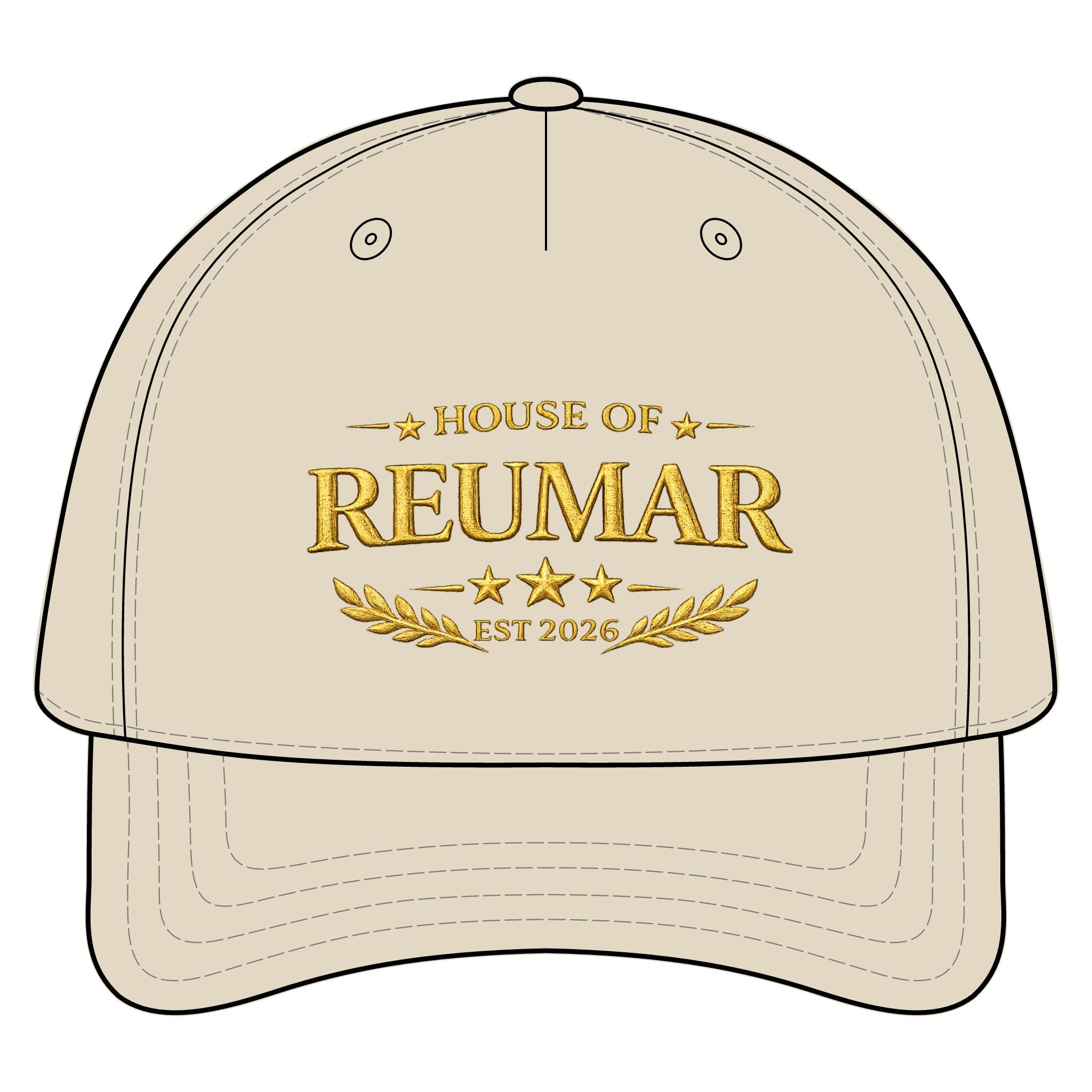 House of Reumar Embroidered Baseball Cap — Established 2026 Vintage Crest