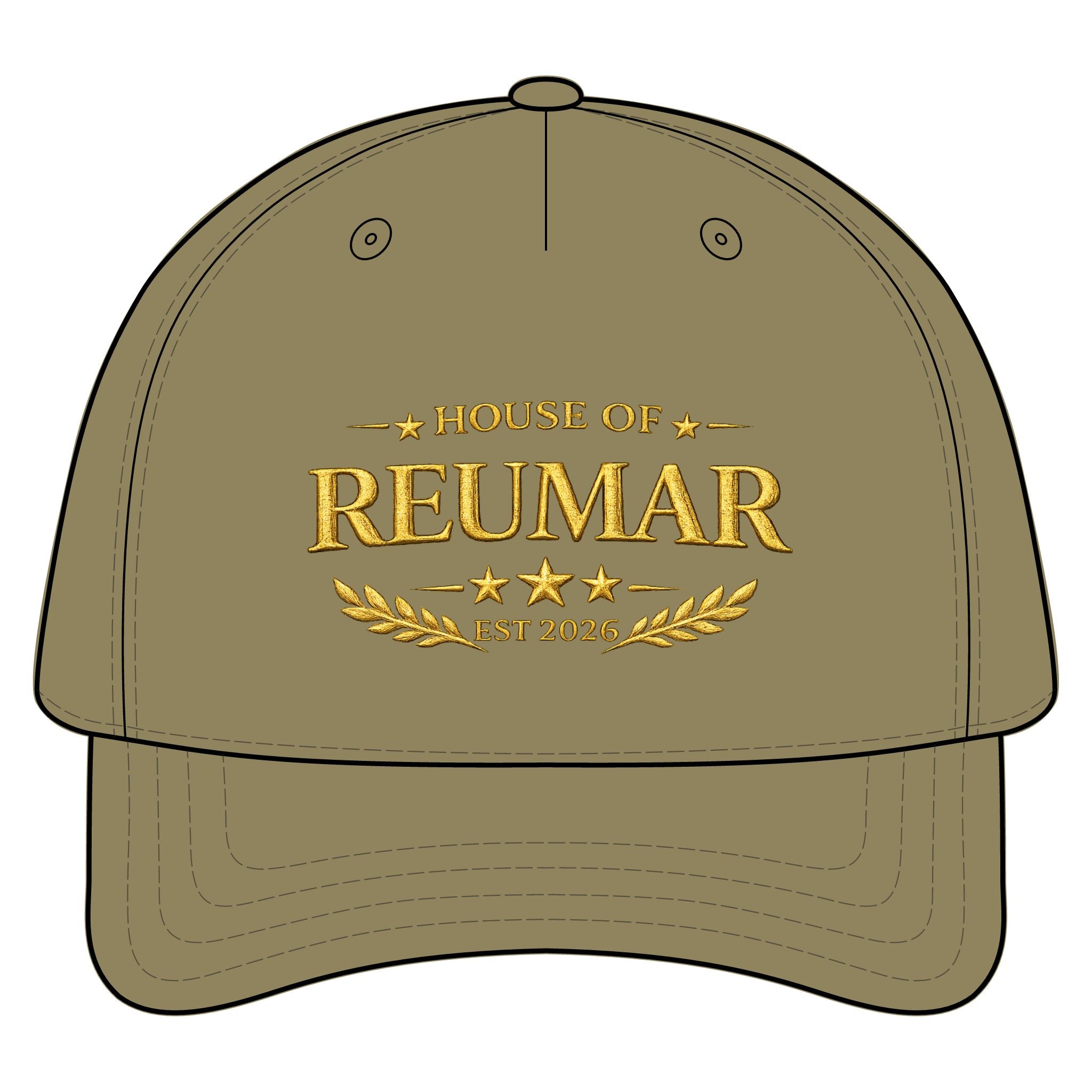 House of Reumar Embroidered Baseball Cap — Established 2026 Vintage Crest