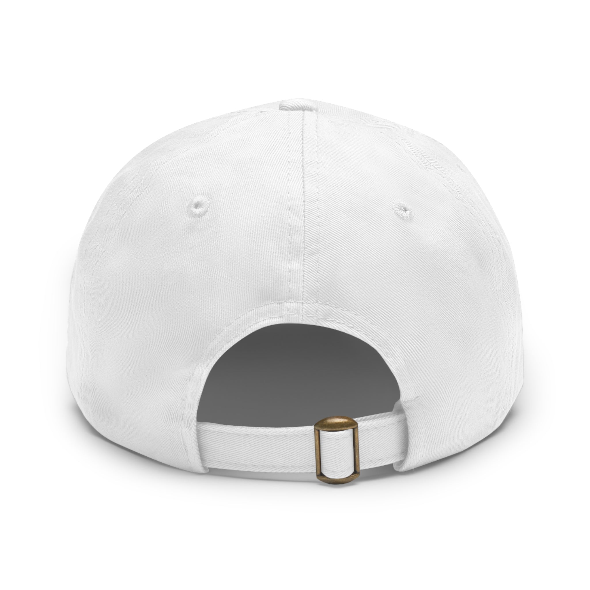 Reumar Pink Leather Patch Dad Hat