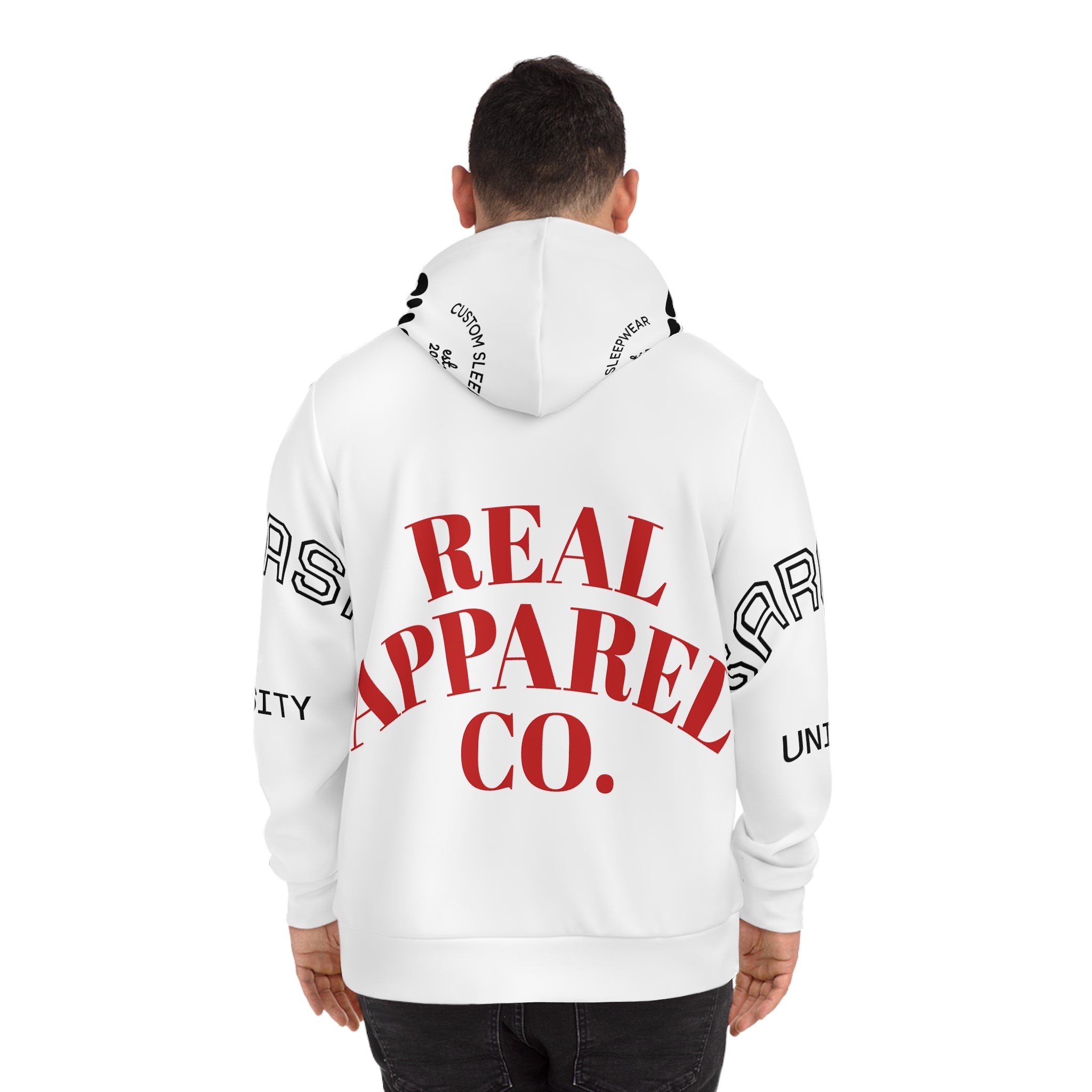 Real Apparel Co. Hoodie — Sarcasm University Graphic Pullover