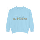 Refinement Logo Sweatshirt — "The Art of Refinement" Garment-Dyed Crewneck