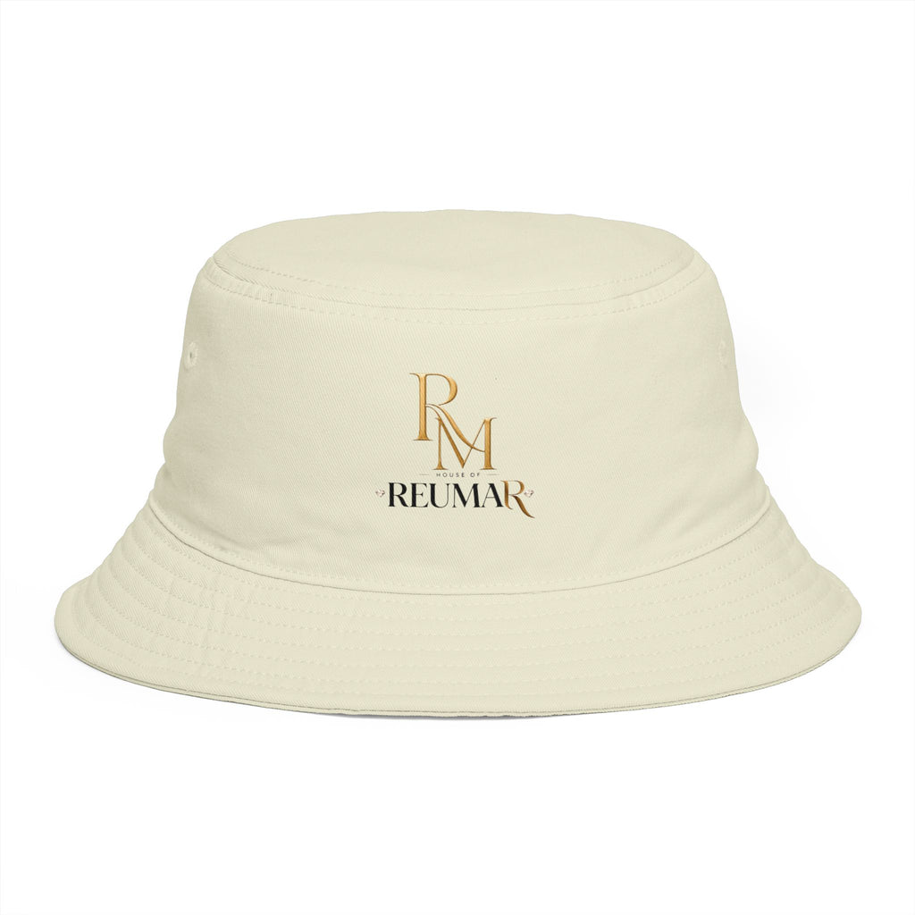Bucket Hat — RM Reimay Gold Monogram Embroidered Logo