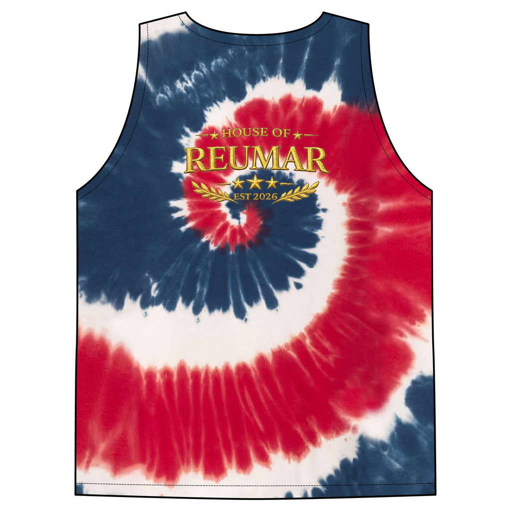 Tie-Dye Tank Top — "Endless Love" Graphic Spiral Vest
