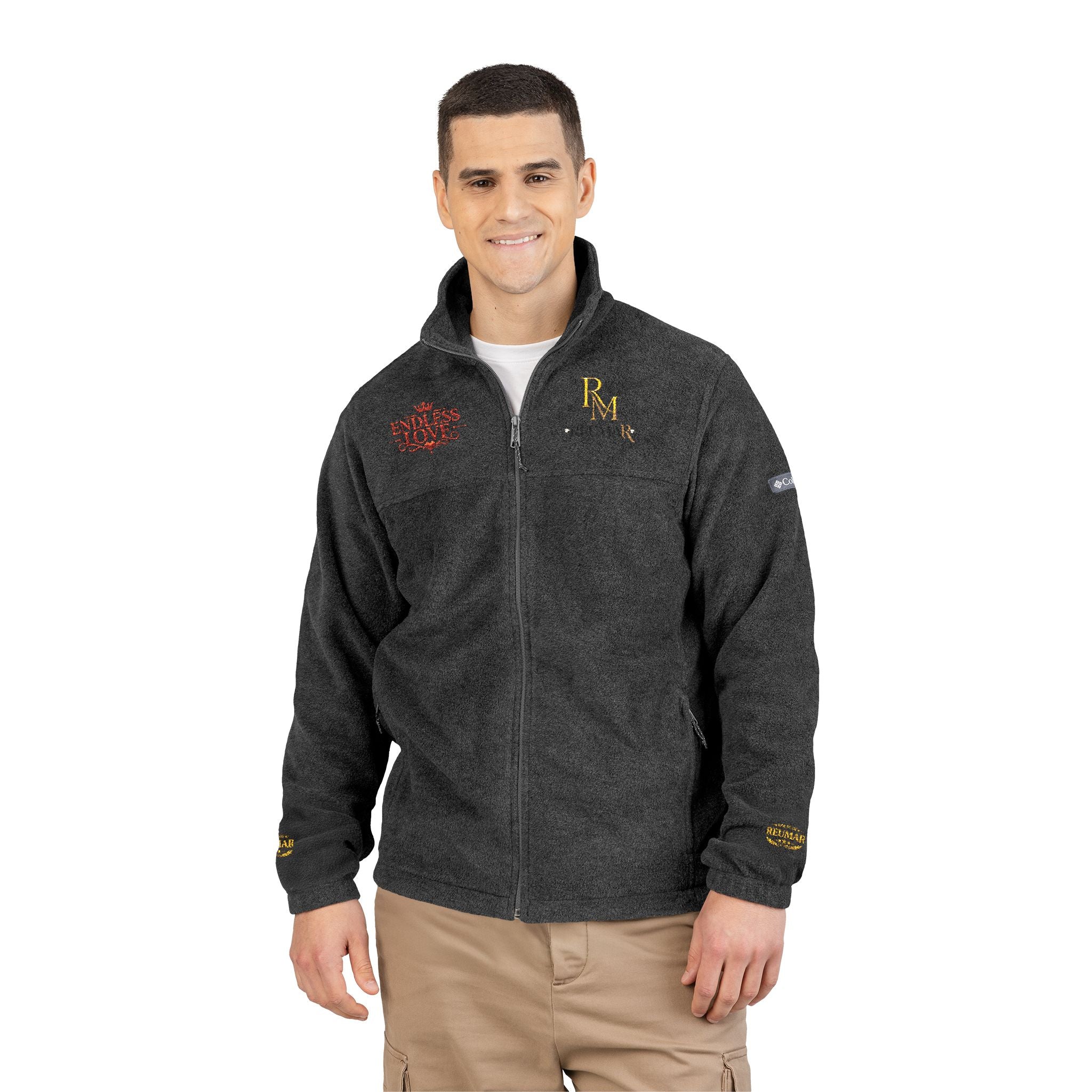 Embroidered RM Monogram Fleece Jacket
