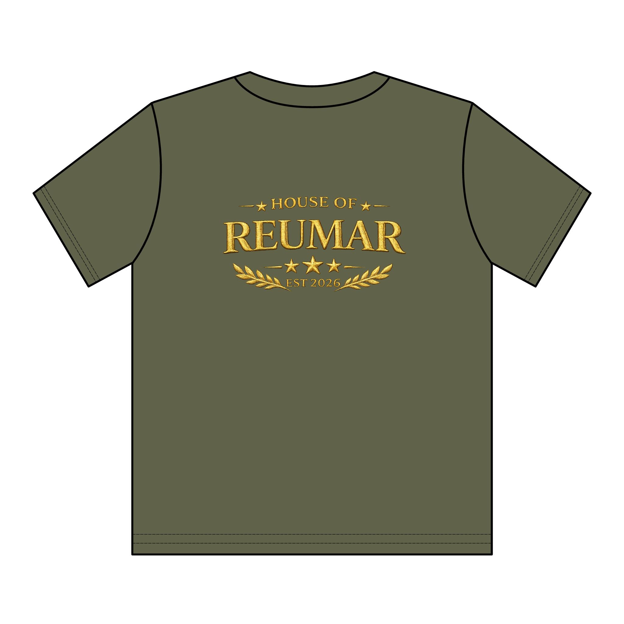 Youth Tee — House of Reumar Gold Monogram