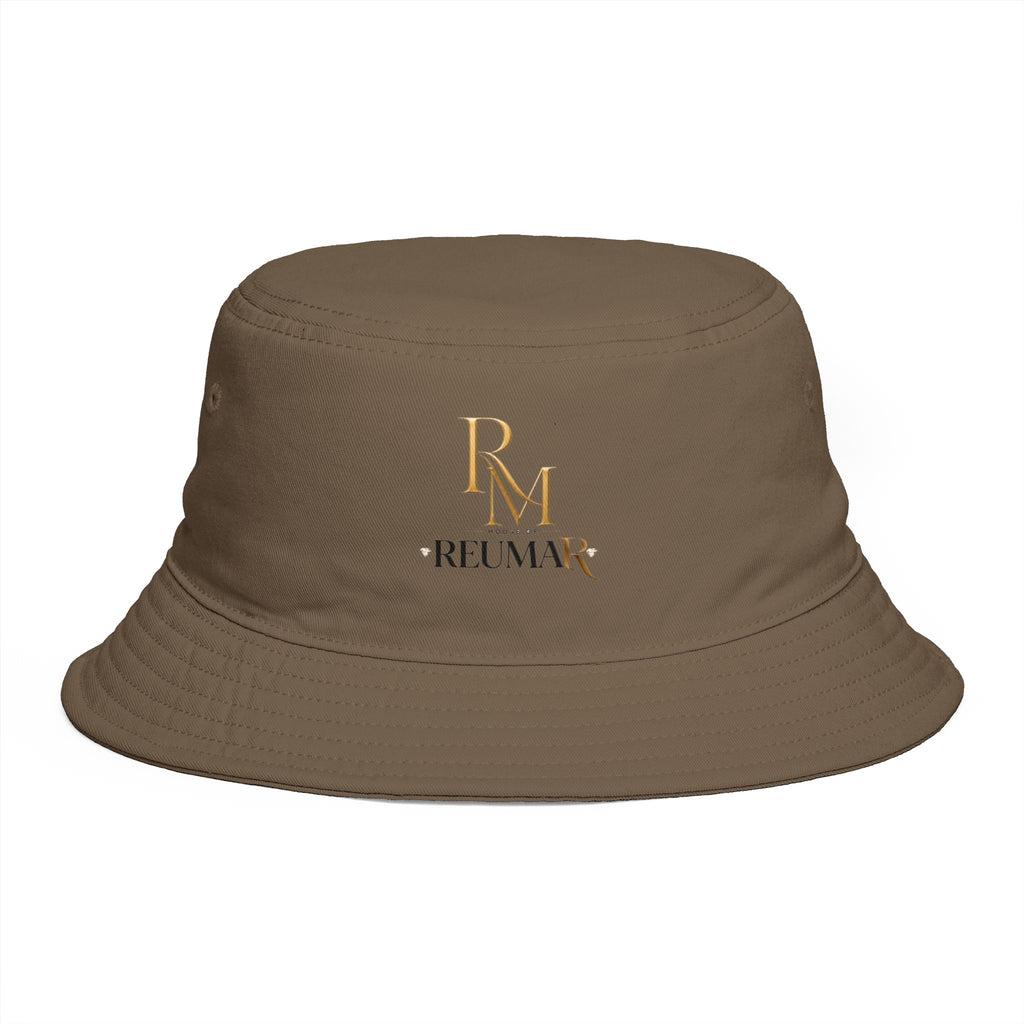 Bucket Hat — RM Reimay Gold Monogram Embroidered Logo