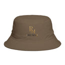 Bucket Hat — RM Reimay Gold Monogram Embroidered Logo