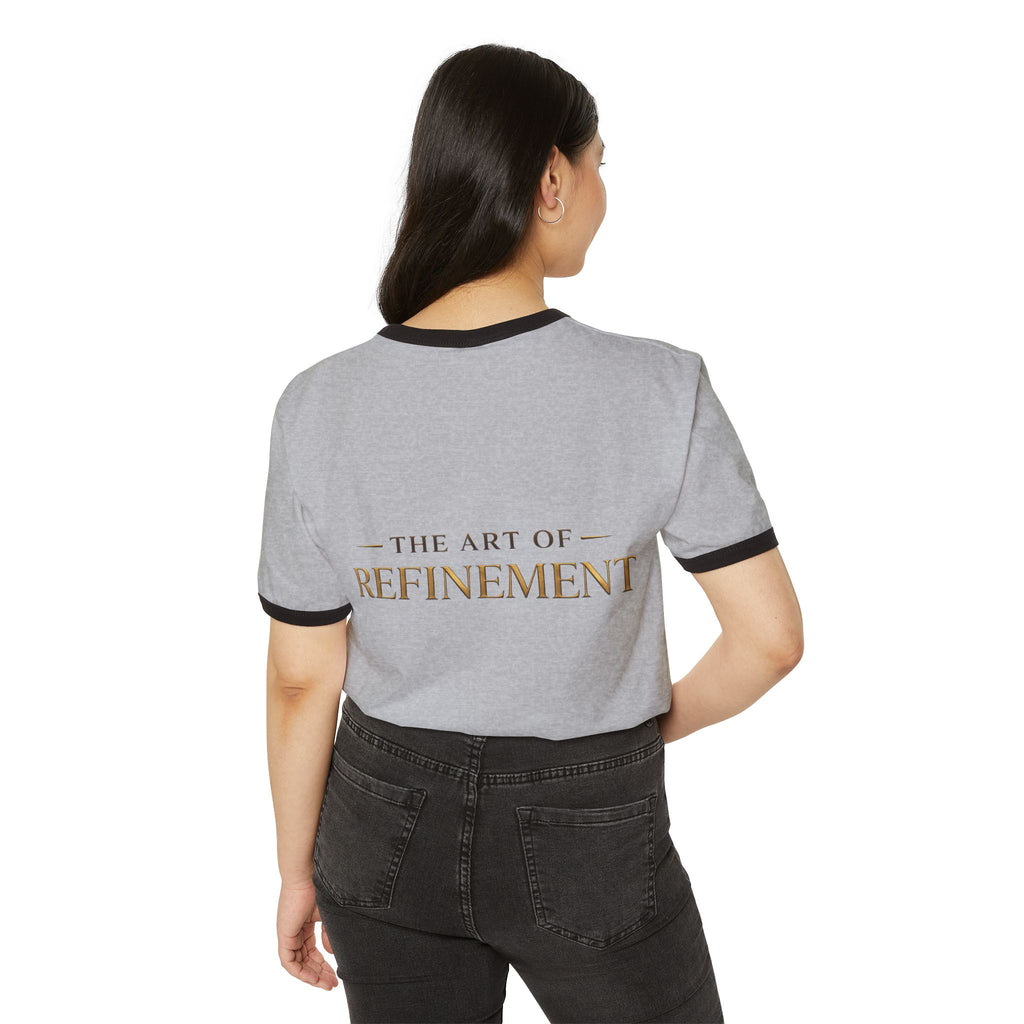 Reumar Gold Monogram Ringer T-Shirt — Vintage Racing Night Back Print