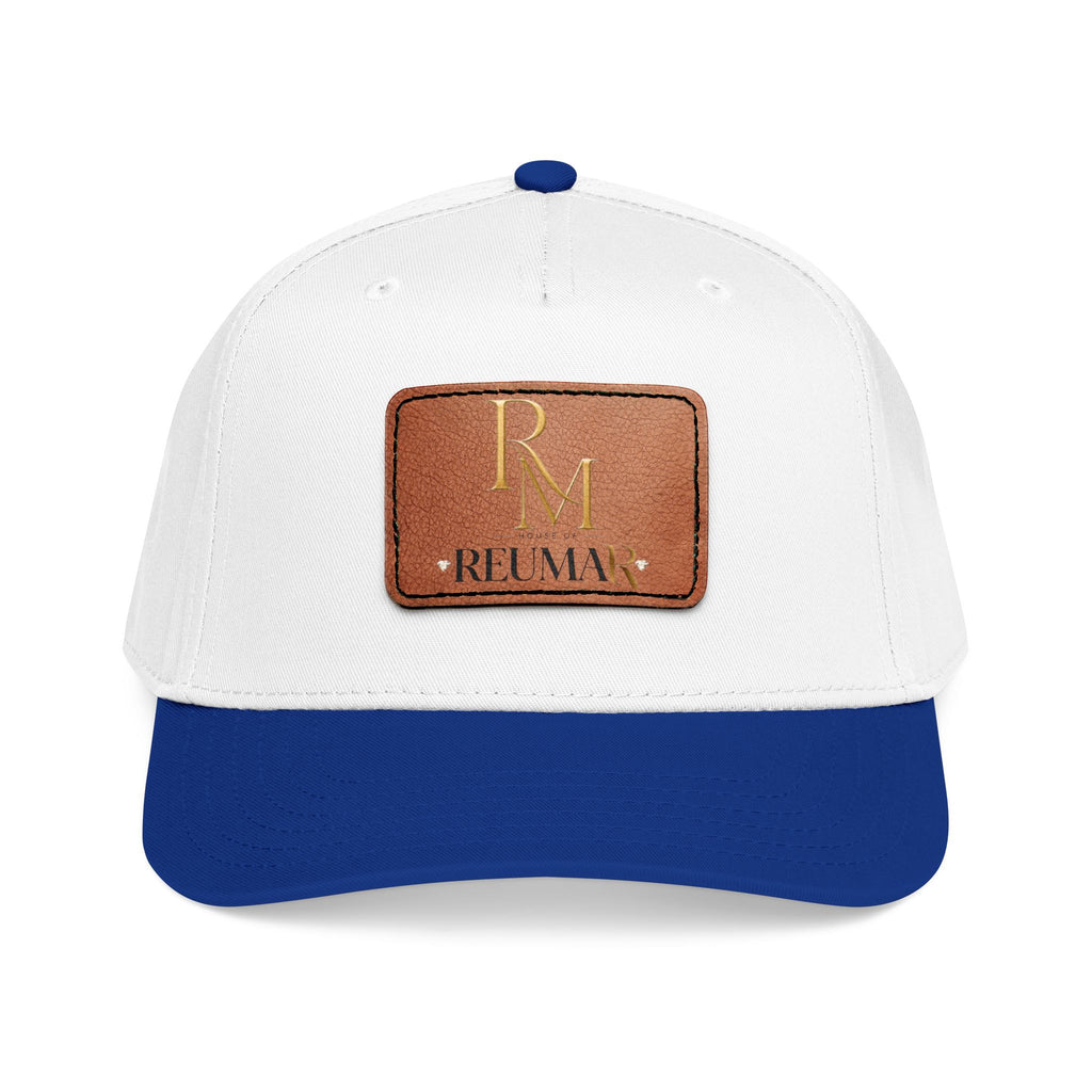 Leather Patch Baseball Cap - Monogram RM Reumay
