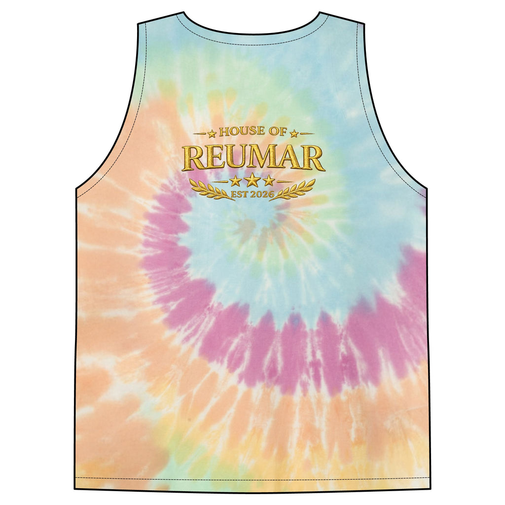 Tie-Dye Tank Top — "Endless Love" Graphic Spiral Vest