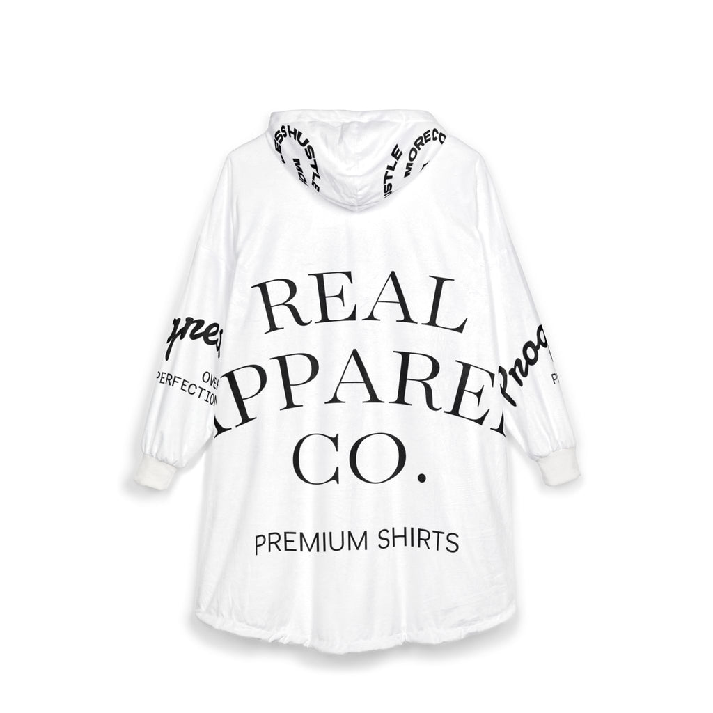 Hooded Blanket — Luxe 'House of Reumar' Logo Sherpa Hoodie Blanket