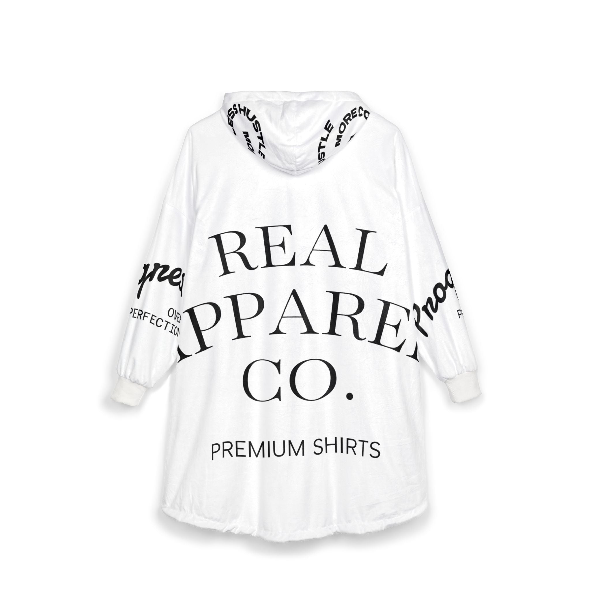 Hooded Blanket — Luxe 'House of Reumar' Logo Sherpa Hoodie Blanket