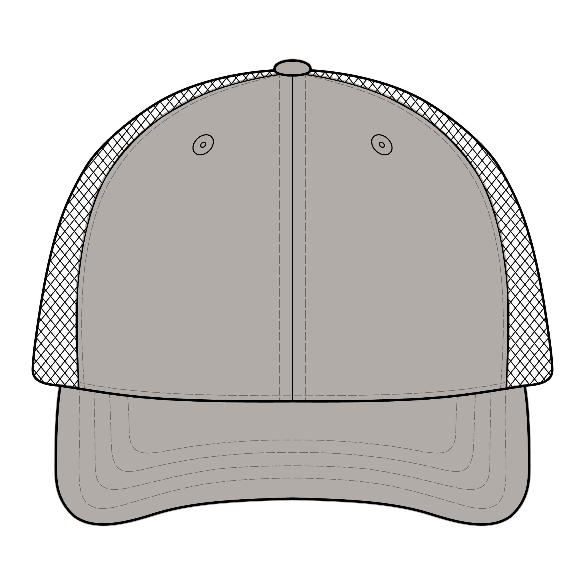 Reumar Embroidered Mesh Trucker Hat — Classic Vintage Logo Cap