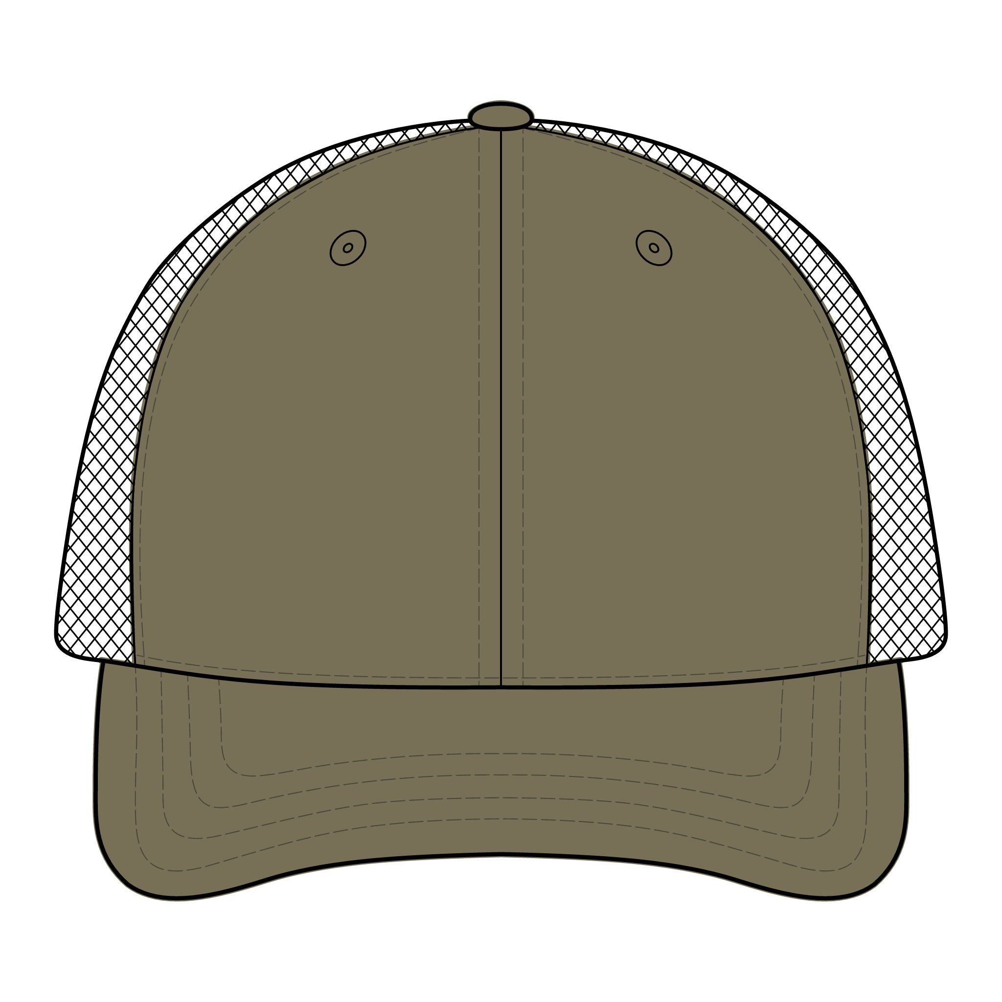 Reumar Embroidered Mesh Trucker Hat — Classic Vintage Logo Cap