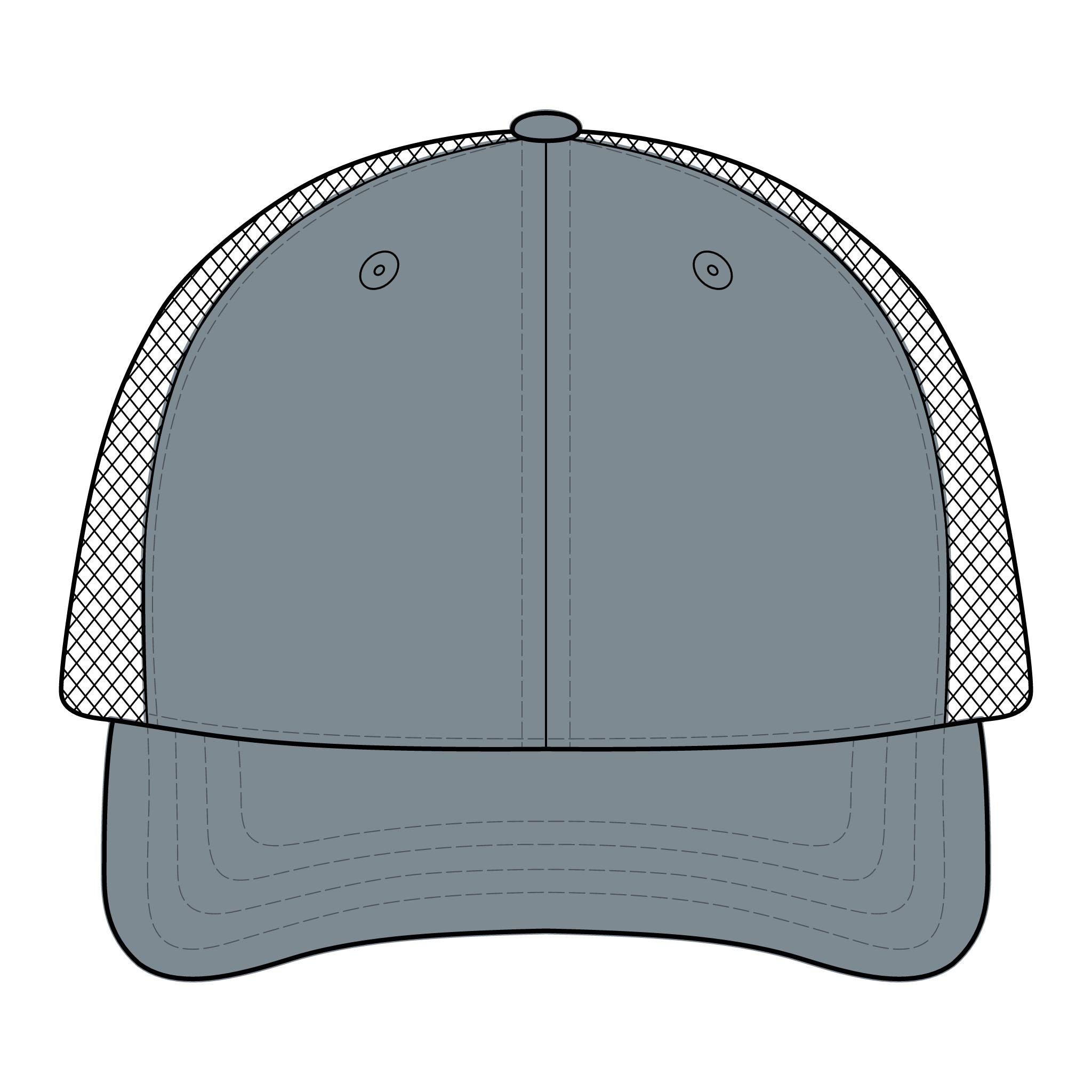 Reumar Embroidered Mesh Trucker Hat — Classic Vintage Logo Cap
