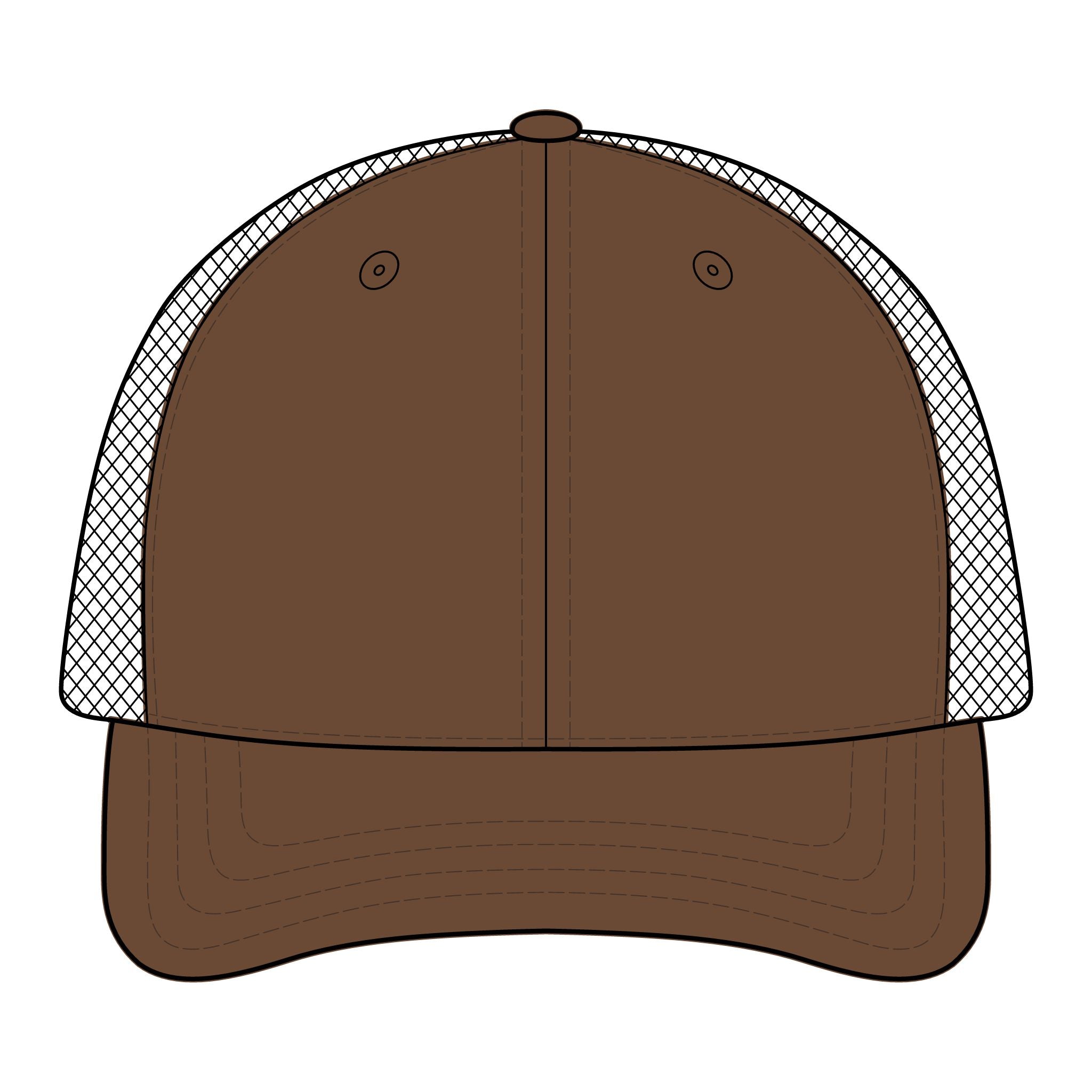 Reumar Embroidered Mesh Trucker Hat — Classic Vintage Logo Cap