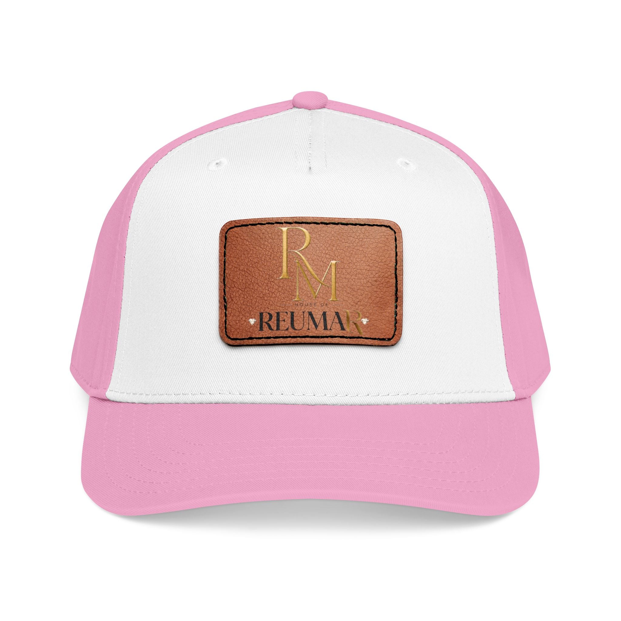 Leather Patch Baseball Cap - Monogram RM Reumay
