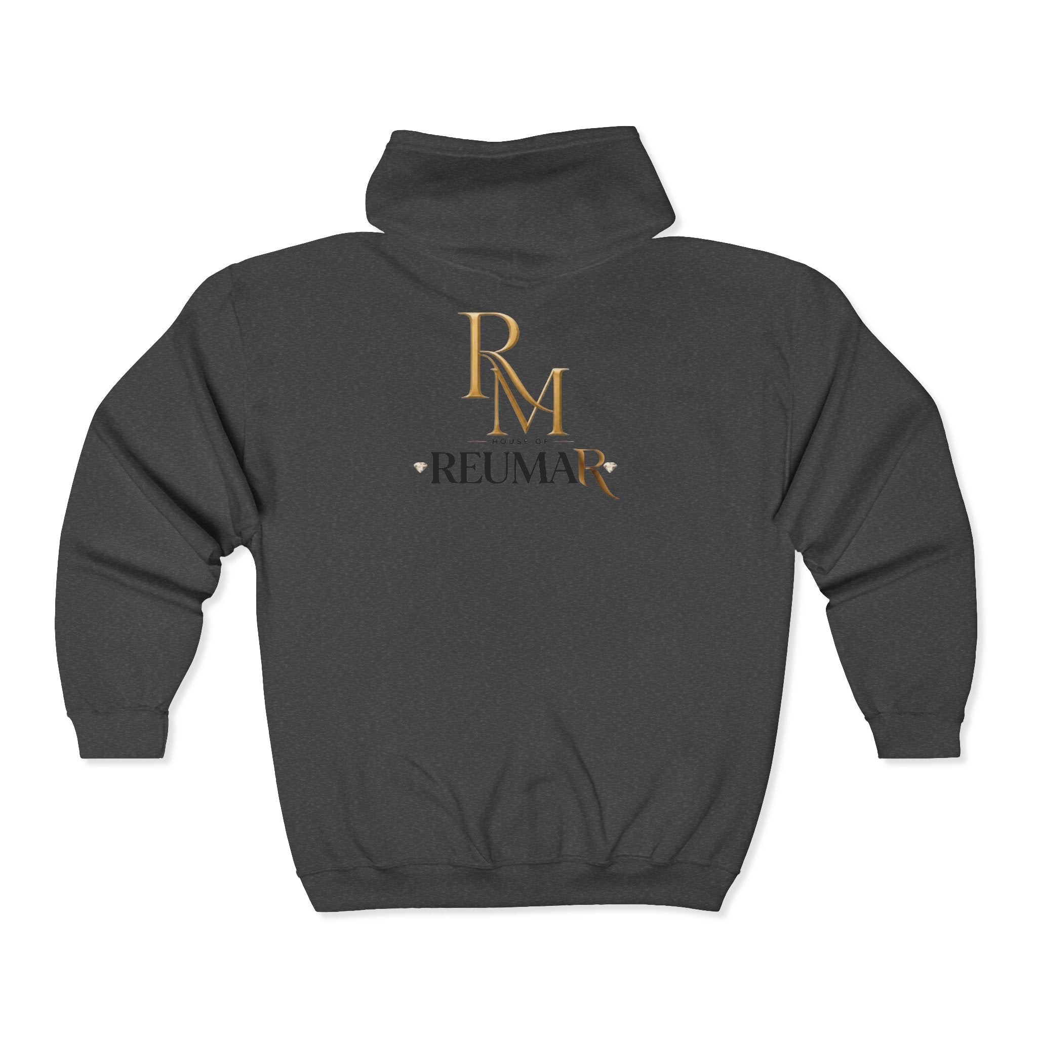 RM Reumar Gold Monogram Zip Hoodie