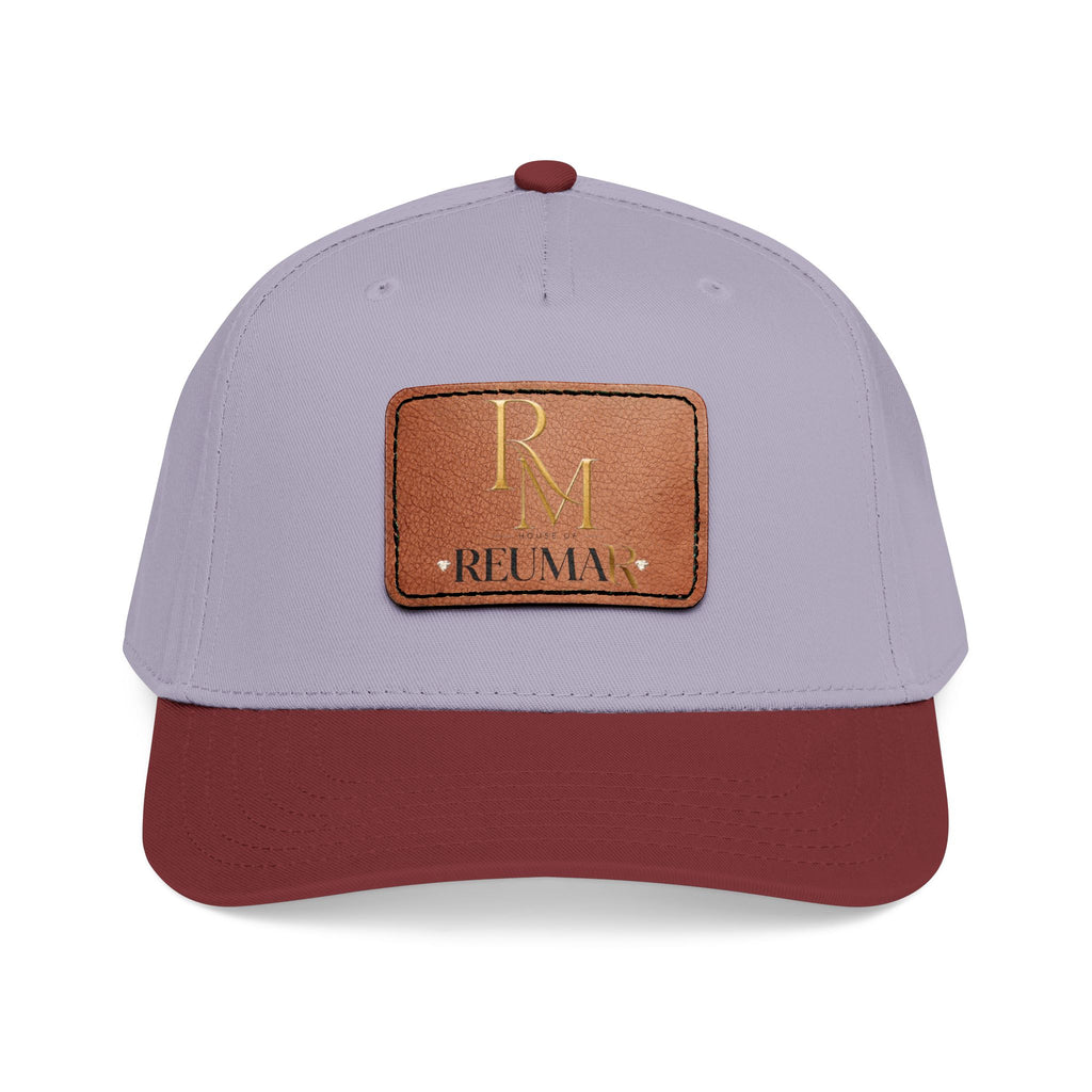 Leather Patch Baseball Cap - Monogram RM Reumay