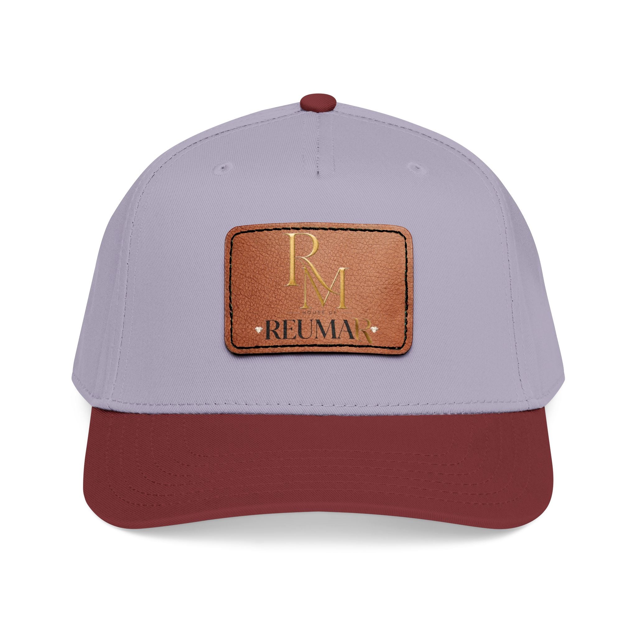 Leather Patch Baseball Cap - Monogram RM Reumay