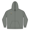 Embroidered Sherpa-Lined Zip Hoodie