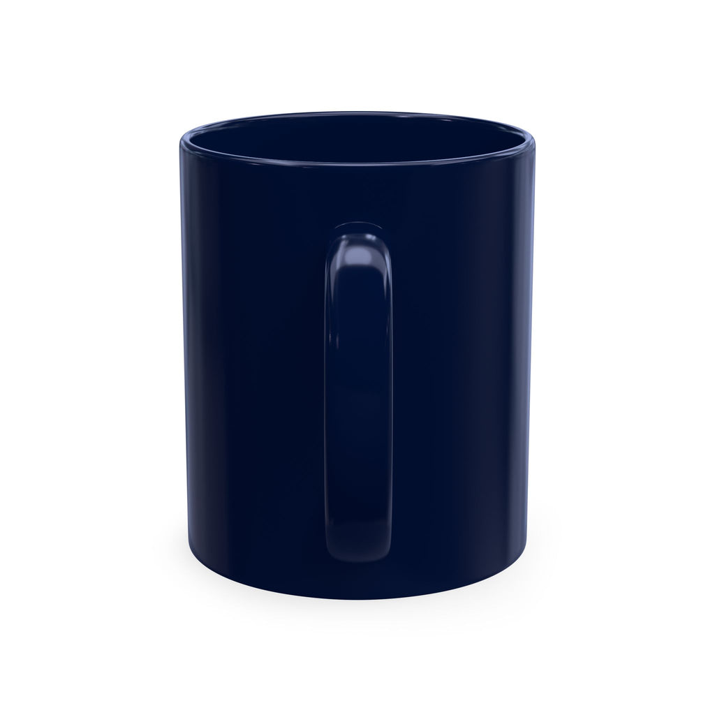 House of Reumar Beige Ceramic Mug — Gold Monogram Coffee Cup
